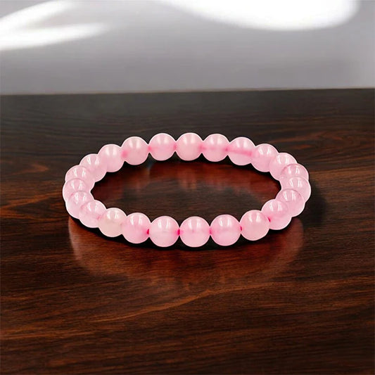 Rose Quartz Bracelet – Natural Love & Emotional Healing Gemstone Bracelet