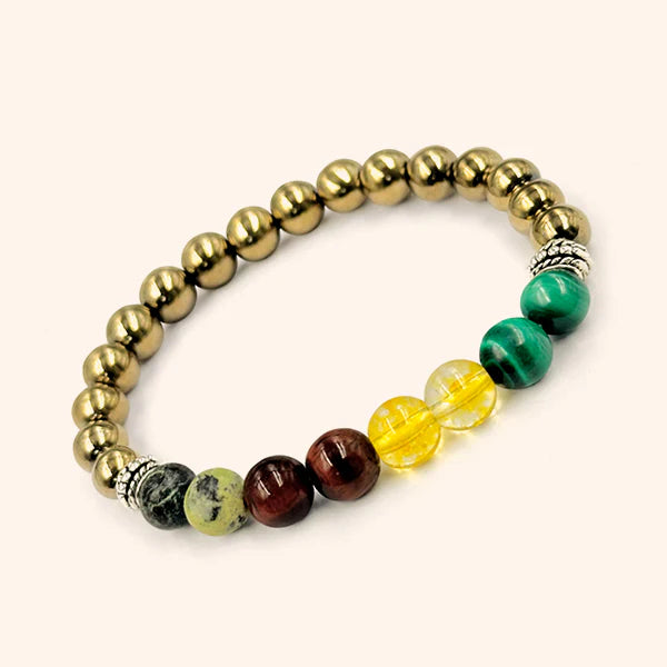 Business Growth Bracelet – Natural Energy Stone Bracelet for Success, Wealth & Prosperity | Entrepreneur Lucky Charm