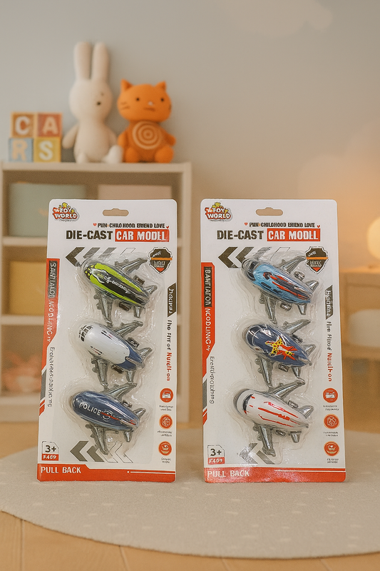 Die‑Cast Airline Toy Set for Kids – 3 pcs